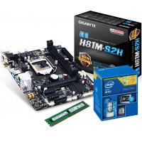 ComputerGalaxy Upgrade Set GigaByte H81M-S2H / Intel G1840 / 4GB