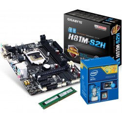 ComputerGalaxy Upgrade Set GigaByte H81M-S2H / Intel G1840 / 4GB